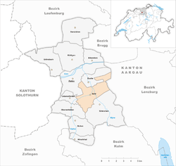 Karte Gemeinde Suhr 2010